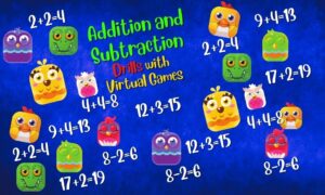Addition and Subtraction Drills and Practice With Virtual Games